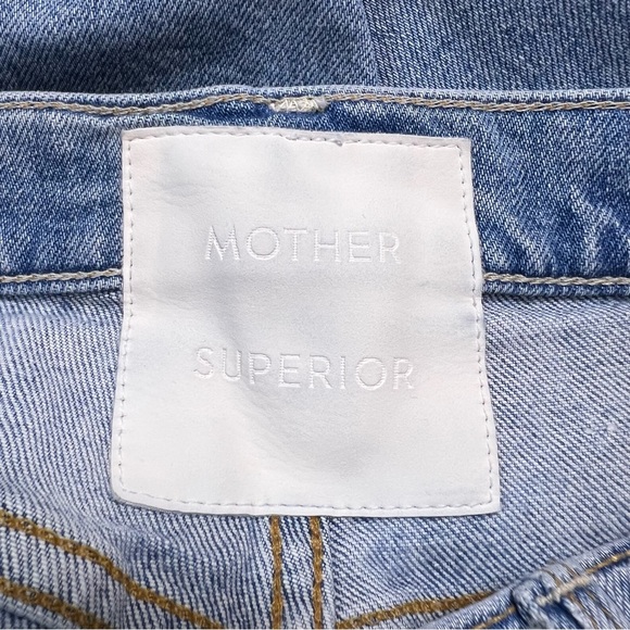 MOTHER Superior The Tomcat The Confession Distressed Straight Leg Jeans 28 - Picture 12 of 16